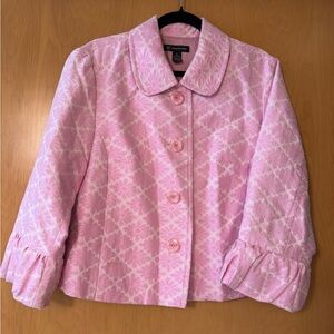 INC Pink Swing Jacket SZ XL